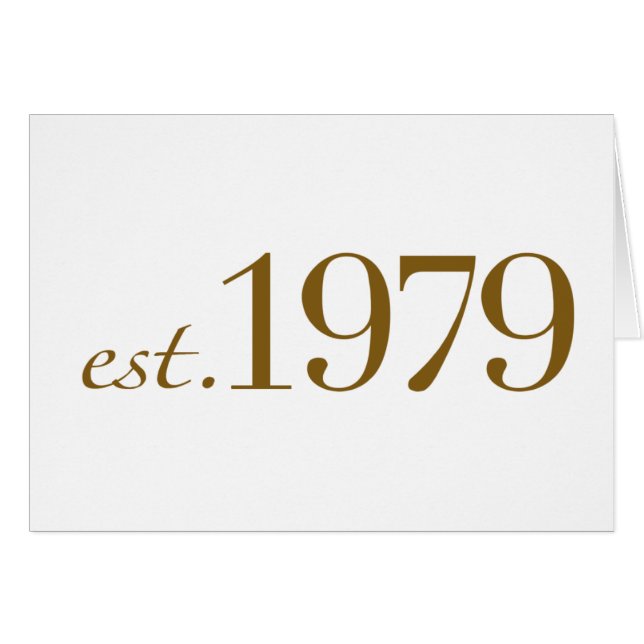 Est 1979 (Voorkant Horizontaal)