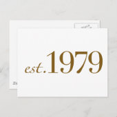 EST 1979 BRIEFKAART (Voorkant / Achterkant)