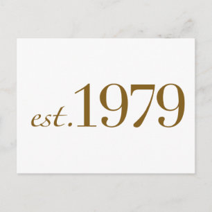 EST 1979 BRIEFKAART