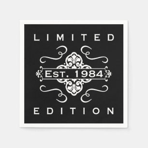 Est. 1984 40ste verjaardag servet