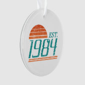 Est. 1984 Vintage 40 jaar oud Ornament (voorkant)