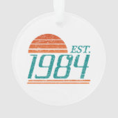 Est. 1984 Vintage 40 jaar oud Ornament (achterkant)