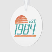 Est. 1984 Vintage 40 jaar oud Ornament (voorkant)