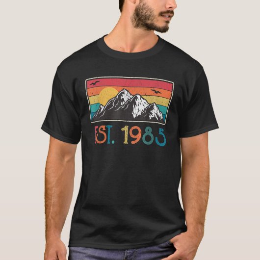 EST 1985 40 jaar Geweldige 1985 Verjaardag T-shirt (Voorkant)