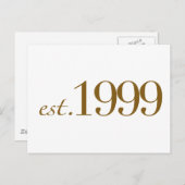 EST 1999 BRIEFKAART (Voorkant / Achterkant)