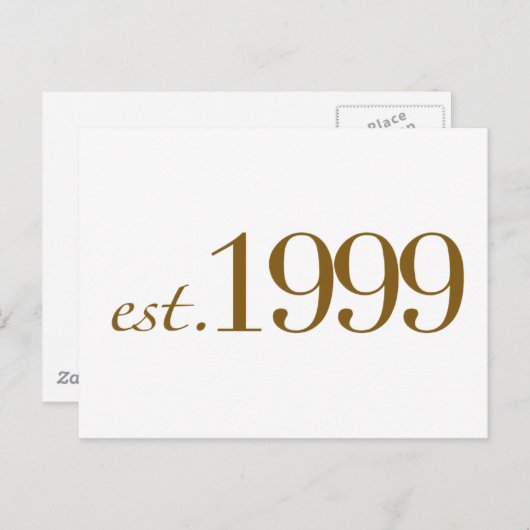 EST 1999 BRIEFKAART (Voorkant / Achterkant)