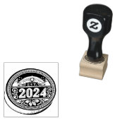 EST 2024 muntstempel Rubberstempel (Gestempeld)
