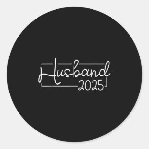 Est 2025 getrouwd met Hubby Wedding Gettin Ronde Sticker