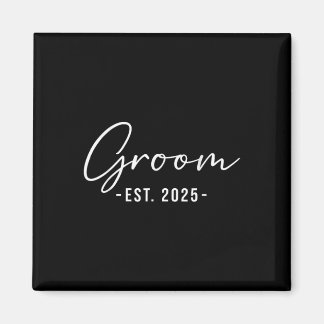 Est. 2025 Matching Getting Ready Bruid Bruidegom Magneet