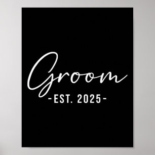 Est. 2025 Matching Getting Ready Bruid Bruidegom Poster
