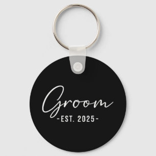 Est. 2025 Matching Getting Ready Bruid Bruidegom Sleutelhanger