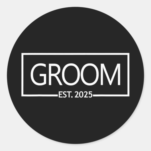 Est. 2025 ronde sticker (Voorkant)