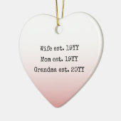 Est gevestigde cadeautjes voor oma keramisch ornament (Links)