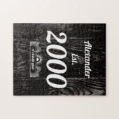 Est. in 2000 personaliseer Jigzaag Puzzle Legpuzzel (Horizontaal)