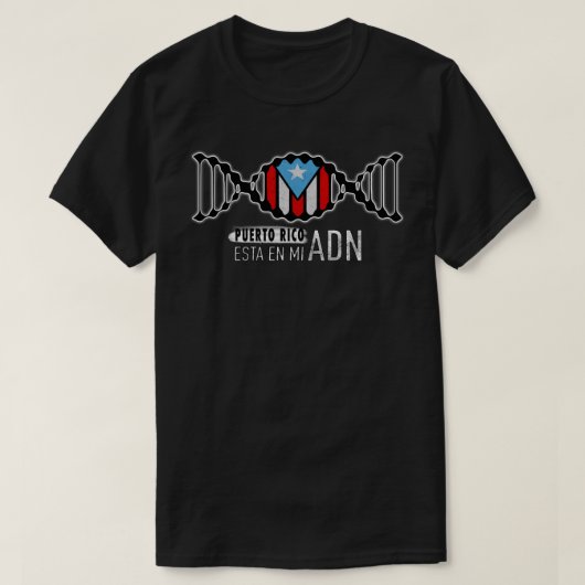 Esta en Mi ADN Puerto Rico T-Shirt (Design voorkant)
