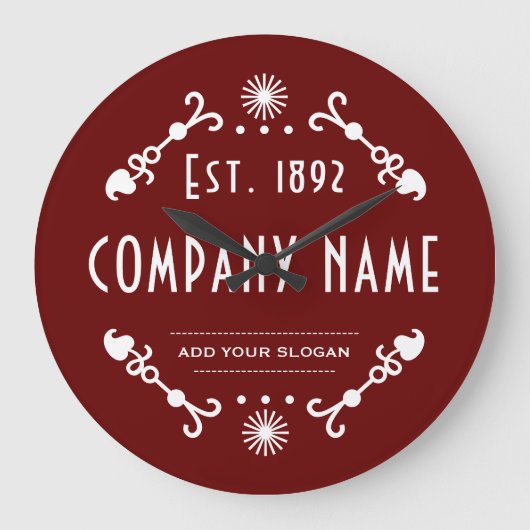 Established Business Name, Decorative Grote Klok (Voorkant)