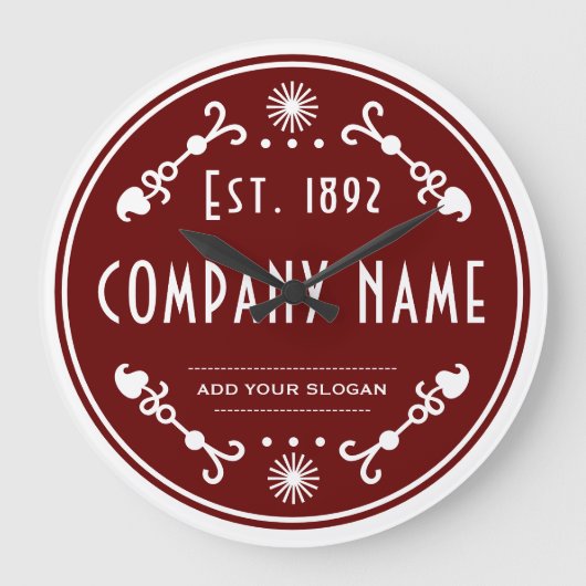 Established Business Name, Decorative Grote Klok (Voorkant)