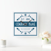 Established Business Name, Decorative Vierkante Klok (Huis)