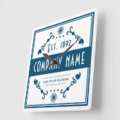 Established Business Name, Decorative Vierkante Klok (Hoek)