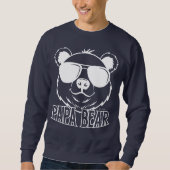 established PaPa Bear Navy Blue White Modern Trui (Voorkant)