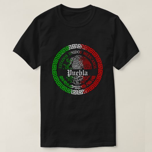 Estado de Puebla Mexico embleem shirt (Design voorkant)