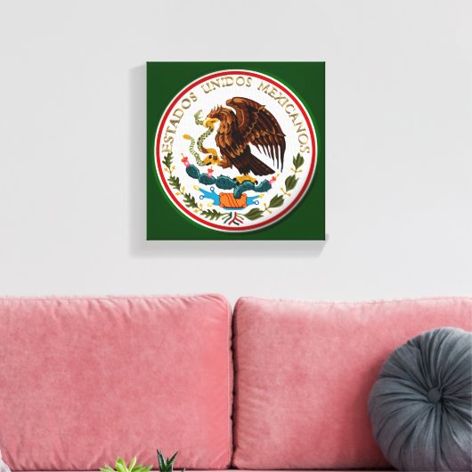 Estados Unidos Mexicanos Canvas Afdruk (Insitu (Woonkamer))