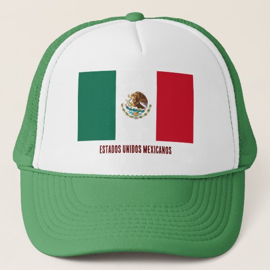 Estados Unidos Mexicanos Canvas tas Trucker Hat Trucker Pet (Voorkant)