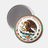 Estados Unidos Mexicanos (Eagle from Mexican Flag) Magneet (Voorkant / Achterkant)