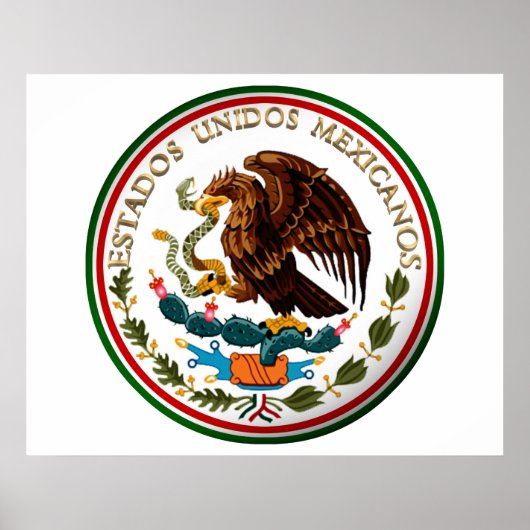 Estados Unidos Mexicanos (Eagle from Mexican Flag) Poster (Voorkant)
