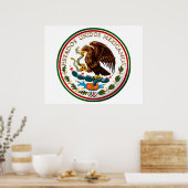 Estados Unidos Mexicanos (Eagle from Mexican Flag) Poster (Keuken)