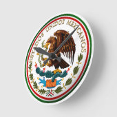 Estados Unidos Mexicanos (Eagle from Mexican Flag) Ronde Klok (Hoek)