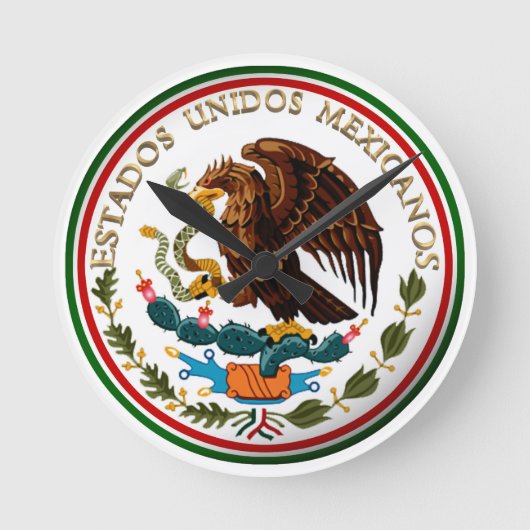 Estados Unidos Mexicanos (Eagle from Mexican Flag) Ronde Klok (Voorkant)