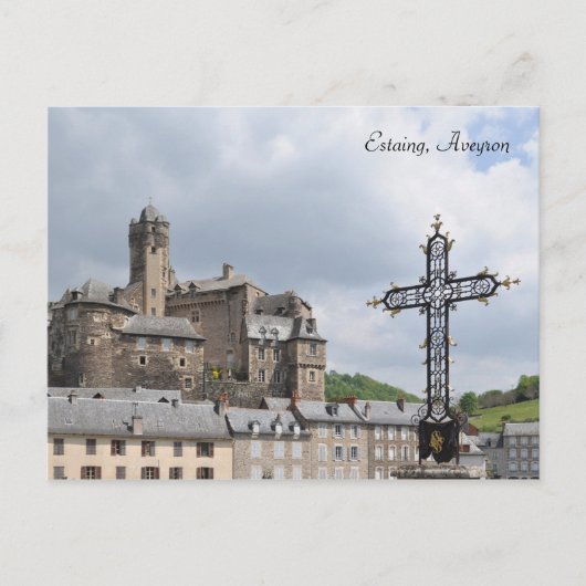 Estaing, Frankrijk briefkaart (Voorkant)