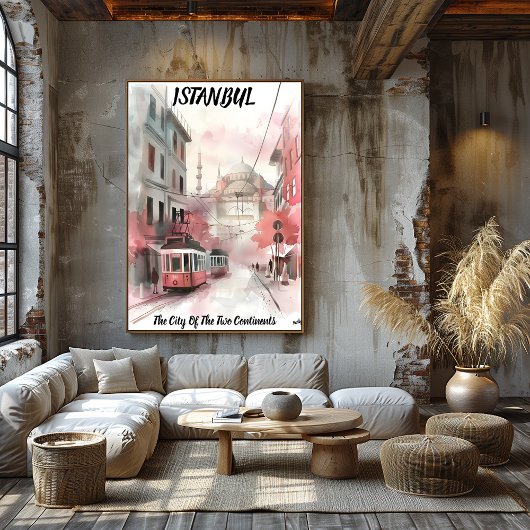 Estambul: Ciudad de los Dos Continentes Perfect Poster