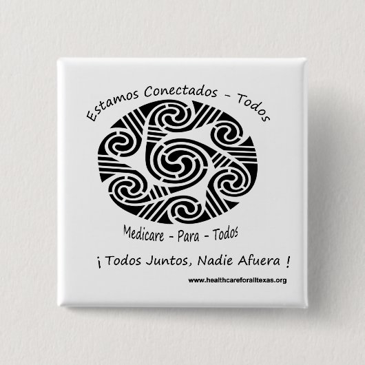 Estamos Conectados Todos Vierkante Button 5,1 Cm (Voorkant)