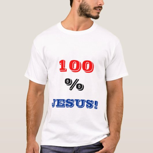Estampa 100 % Jesus T-shirt (Voorkant)