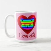 Estampa Animal - I Love Cats - Caneca Koffiemok (Links)