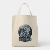Estampa Anjo – Cyberpunk Guardian Angel - Bolsa Tote Bag (Achterkant)