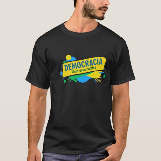 Estampa brasil democracia t-shirt (Voorkant)