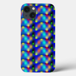 Estampa colorida, "escama quadrada" Case-Mate iPhone case