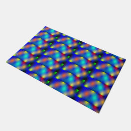 Estampa colorida, "escama quadrada". deurmat