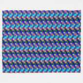 Estampa colorida, "escama quadrada". fleece deken (Voorkant (Horizontaal))