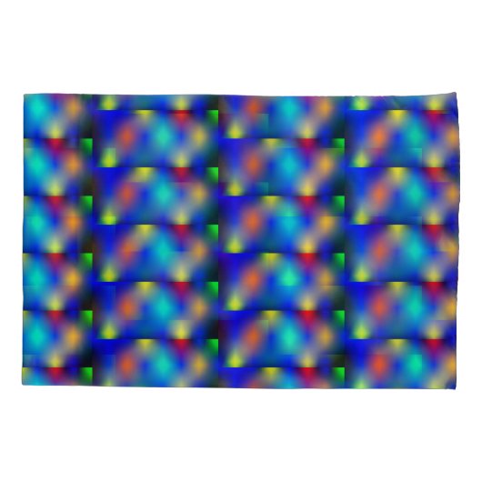 Estampa colorida, "escama quadrada". kussensloop (Achterkant-Links)