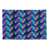 Estampa colorida, "escama quadrada". kussensloop (Achterkant-Rechts)