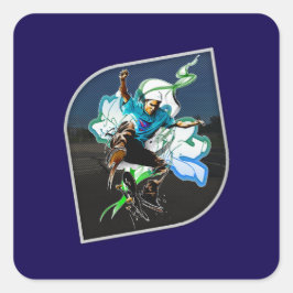 Estampa Esporte - Urban Skater - Adesivo Vierkante Sticker