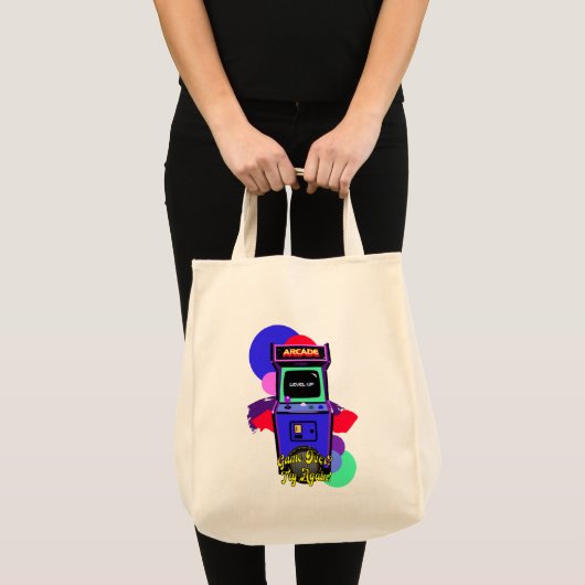 Estampa Game - Retro Arcade Game - Bolsa Tote Bag (Voorkant (product))