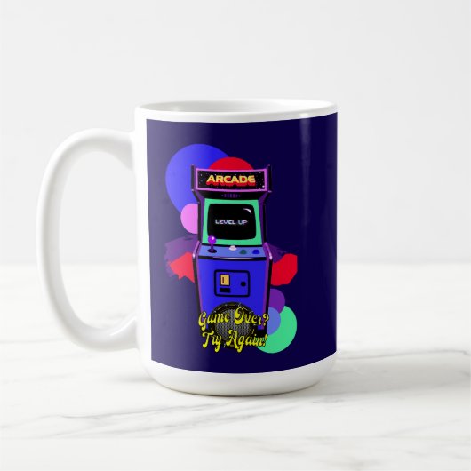Estampa Game - Retro Arcade Game - Caneca Koffiemok (Links)