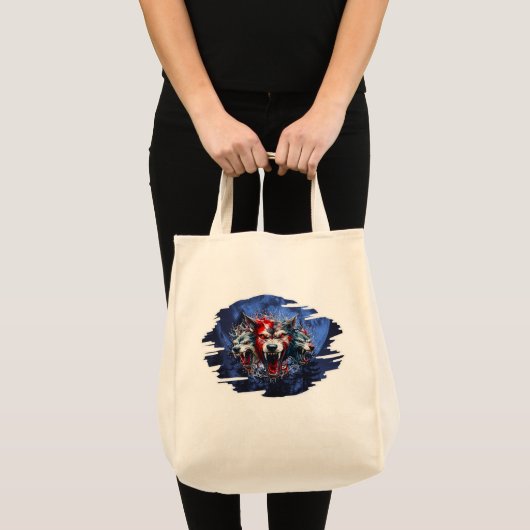Estampa Graffiti - Cerberus Wolves - Bolsa Tote Bag (Voorkant (product))