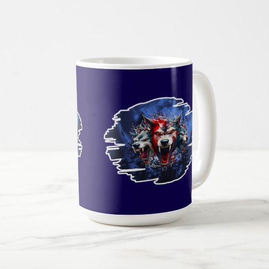 Estampa Graffiti - Cerberus Wolves - Caneca Koffiemok (Voorkant rechts)