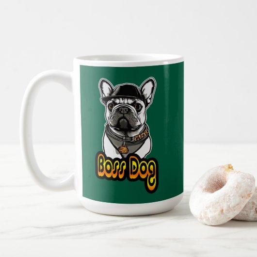 Estampa Hip Hop - Boss Dog - Caneca Koffiemok (Met donut)